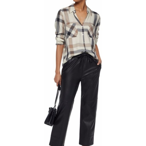 L'AGENCE Tops - L'AGENCE Jacqueline Plaid Shirt Top Size XS